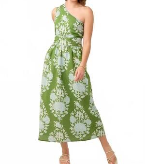 NEW SPARTINA 449 sabrina midi dress in summer boho green